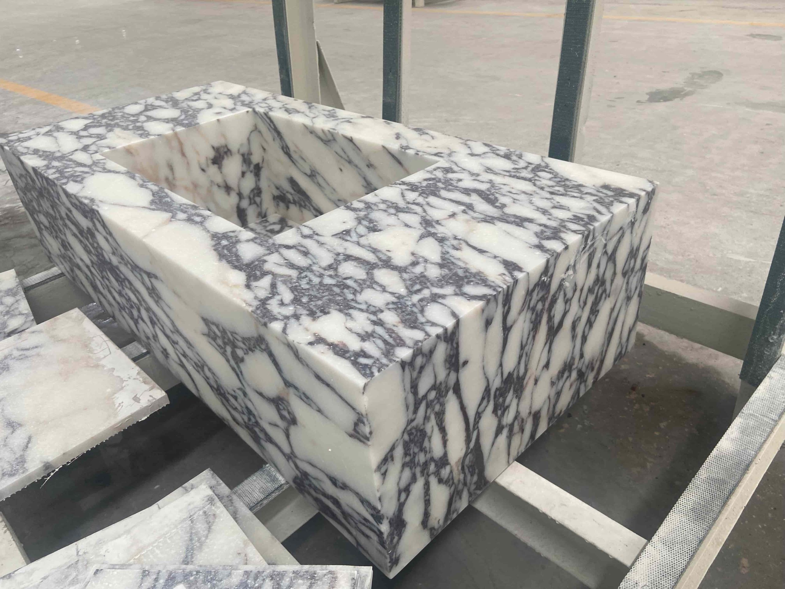 Calacatta Viola Marble Bath Vantity Top With Sink