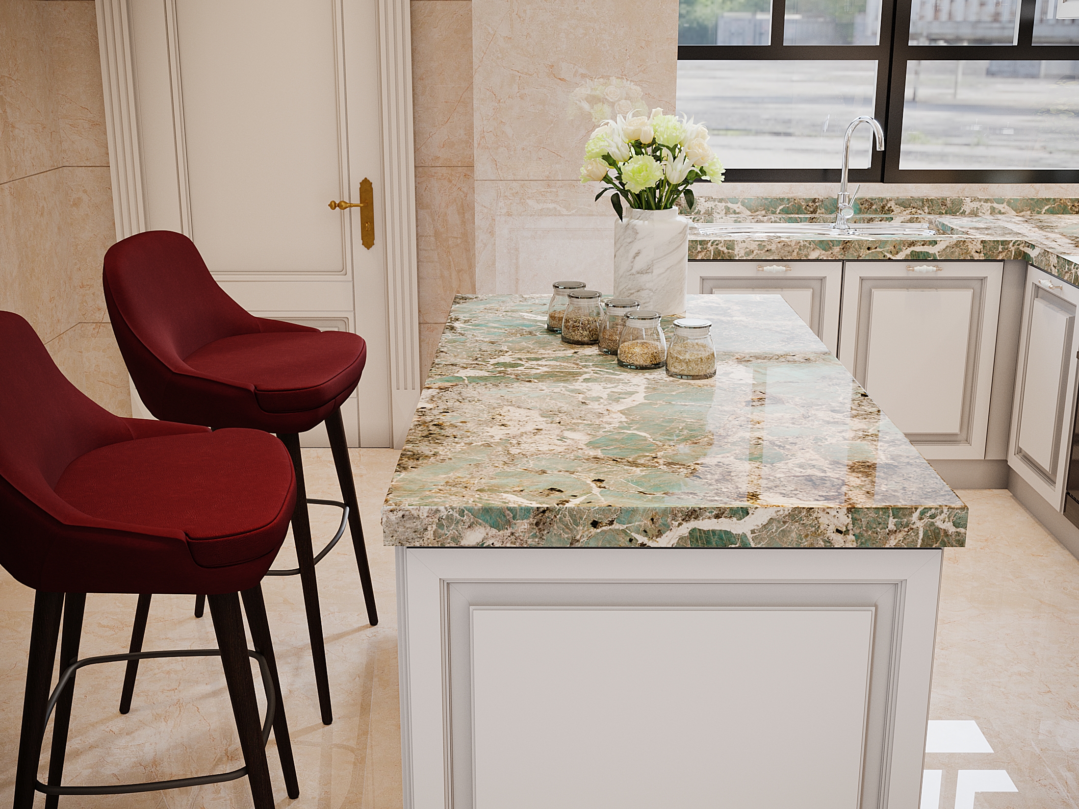 Amazonite Green Quartzite Countertops 