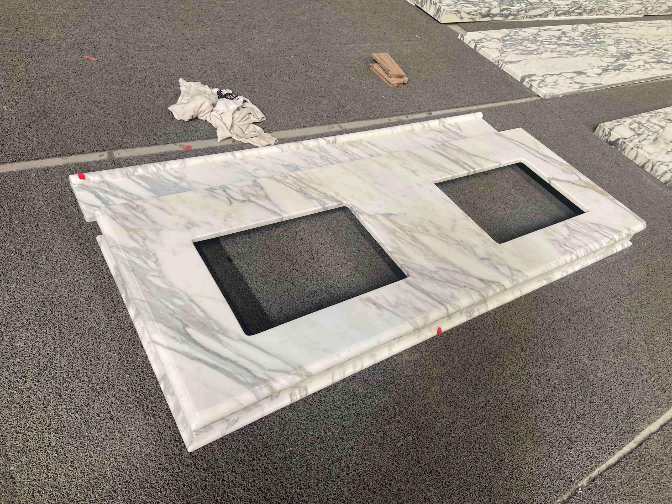 4'' edge thick marble vanitytops