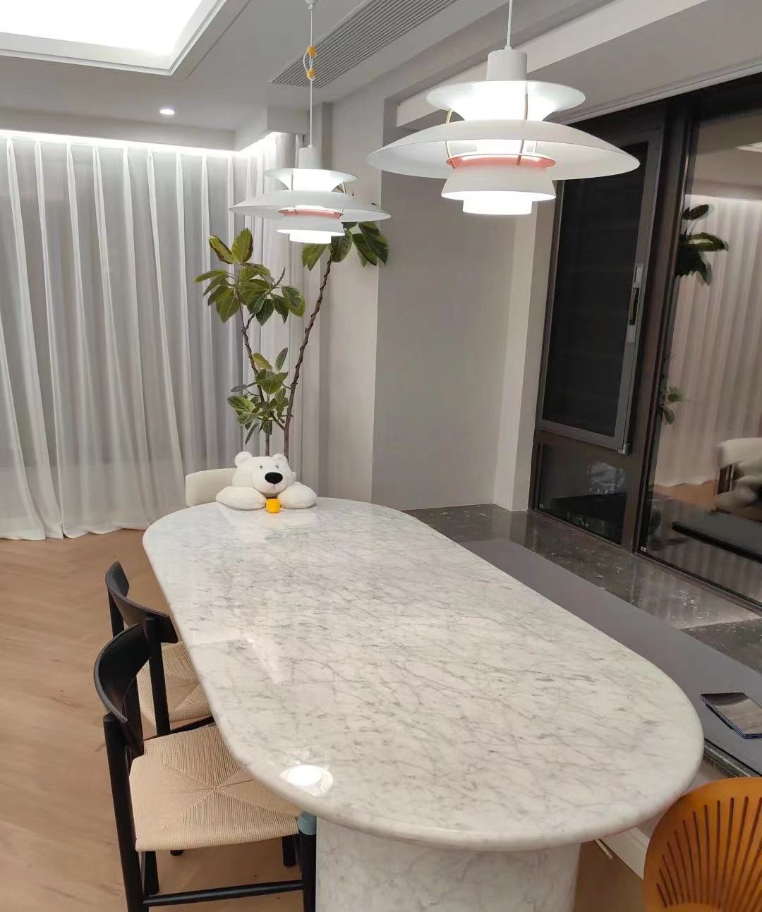 6 person dining tables carrara white marble