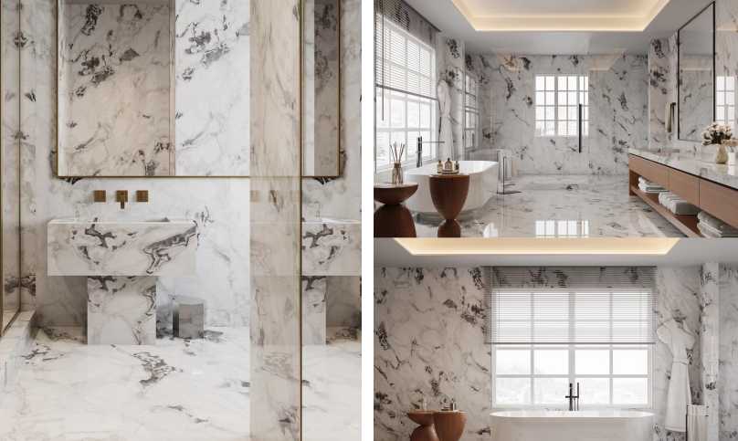 Dover White Bathroom Design 