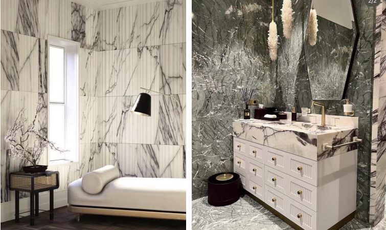 Lilac Marble Bathroom Wall And Vanity Top 