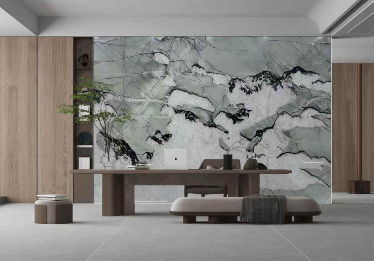 Acquamare Crystal quartzite TV Wall