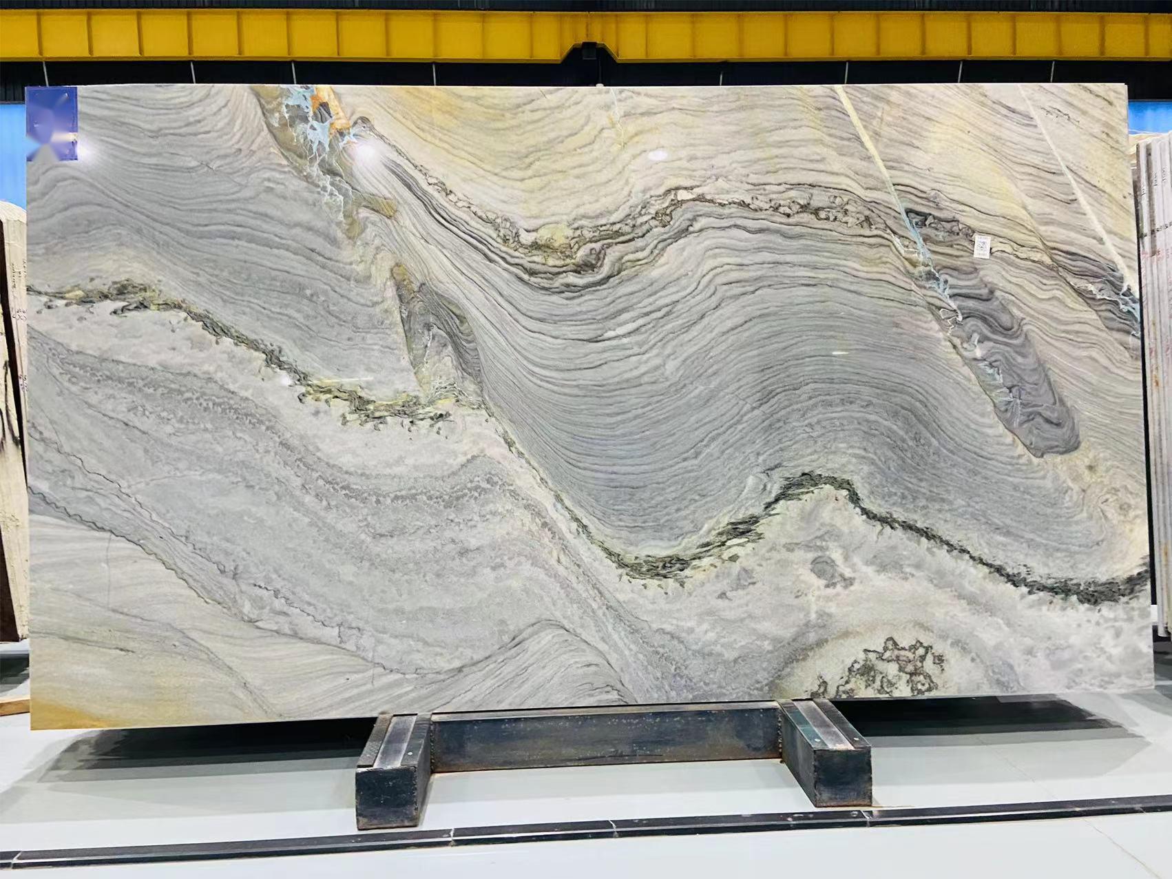 Allume polished Quartzite slabs