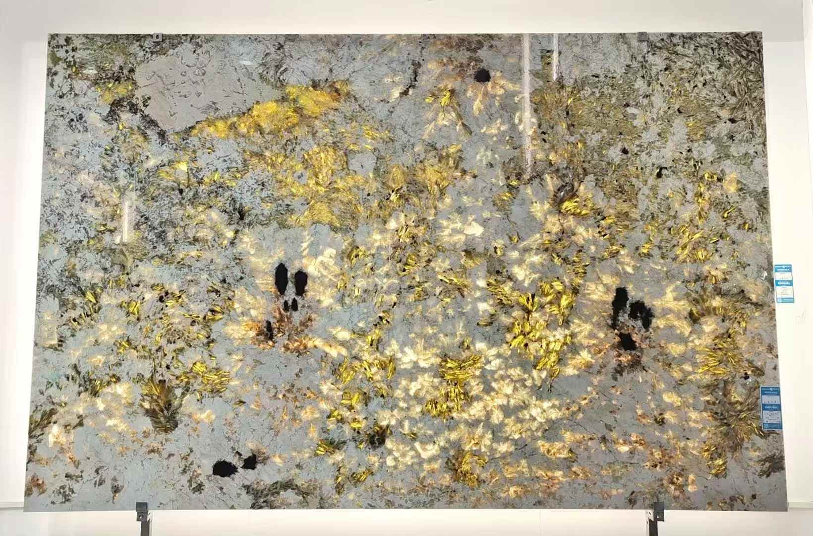 Alpine White Granite backlit slab Wall