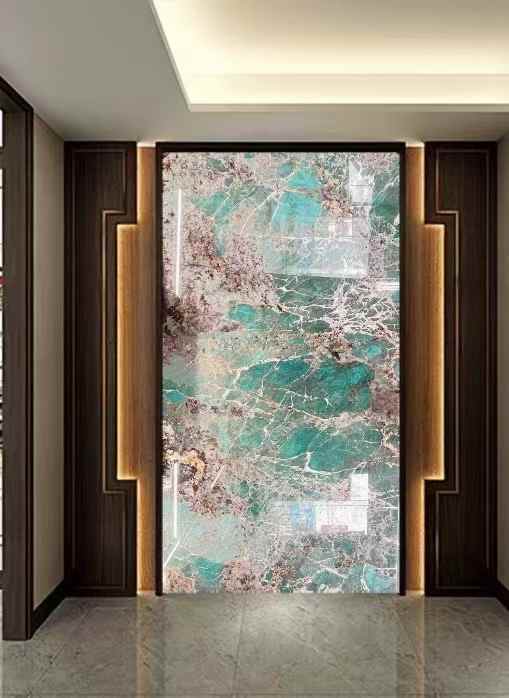 Amazonite Green Granite Accent Wall