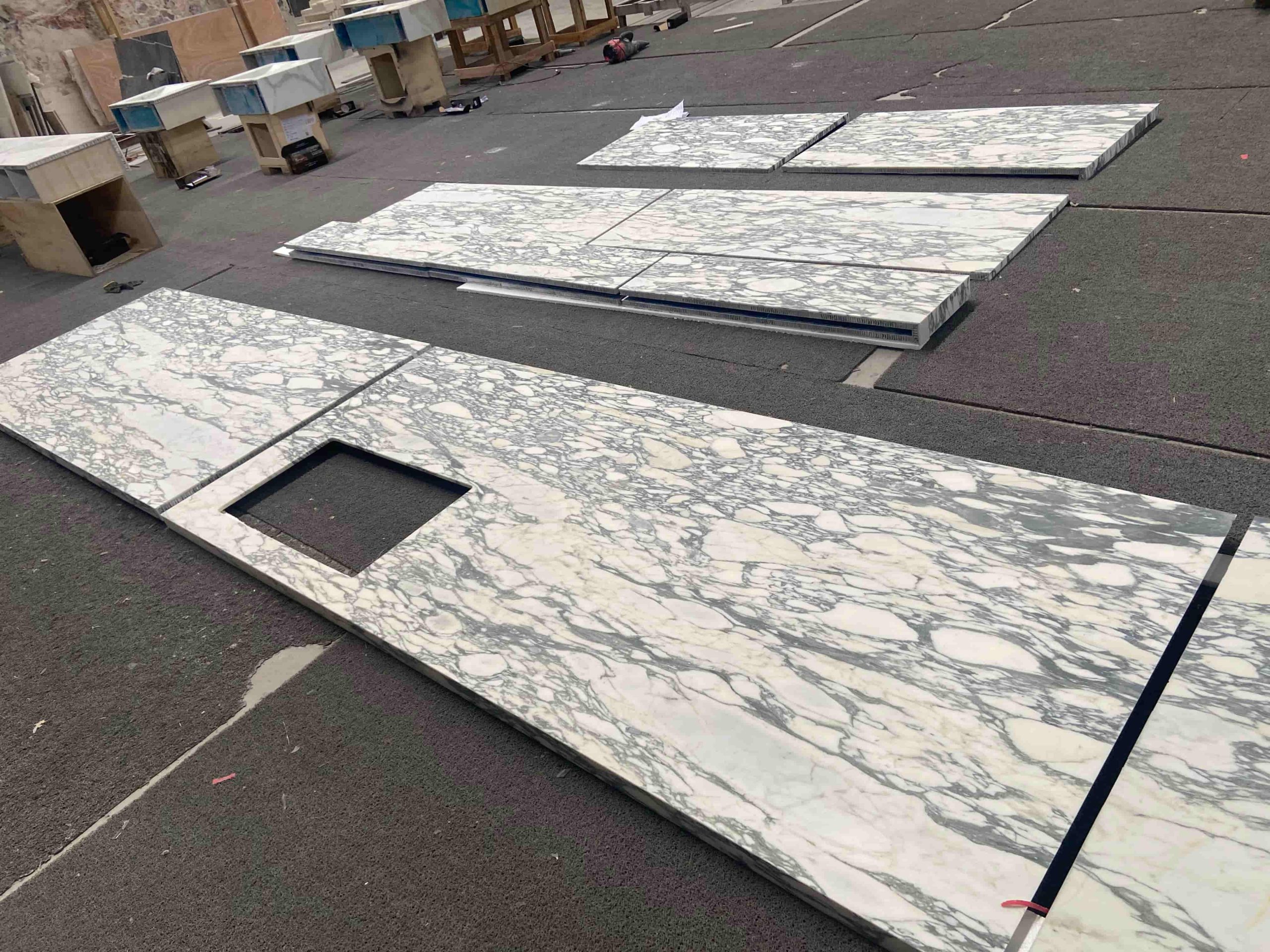Arabescato Marble Island Tops