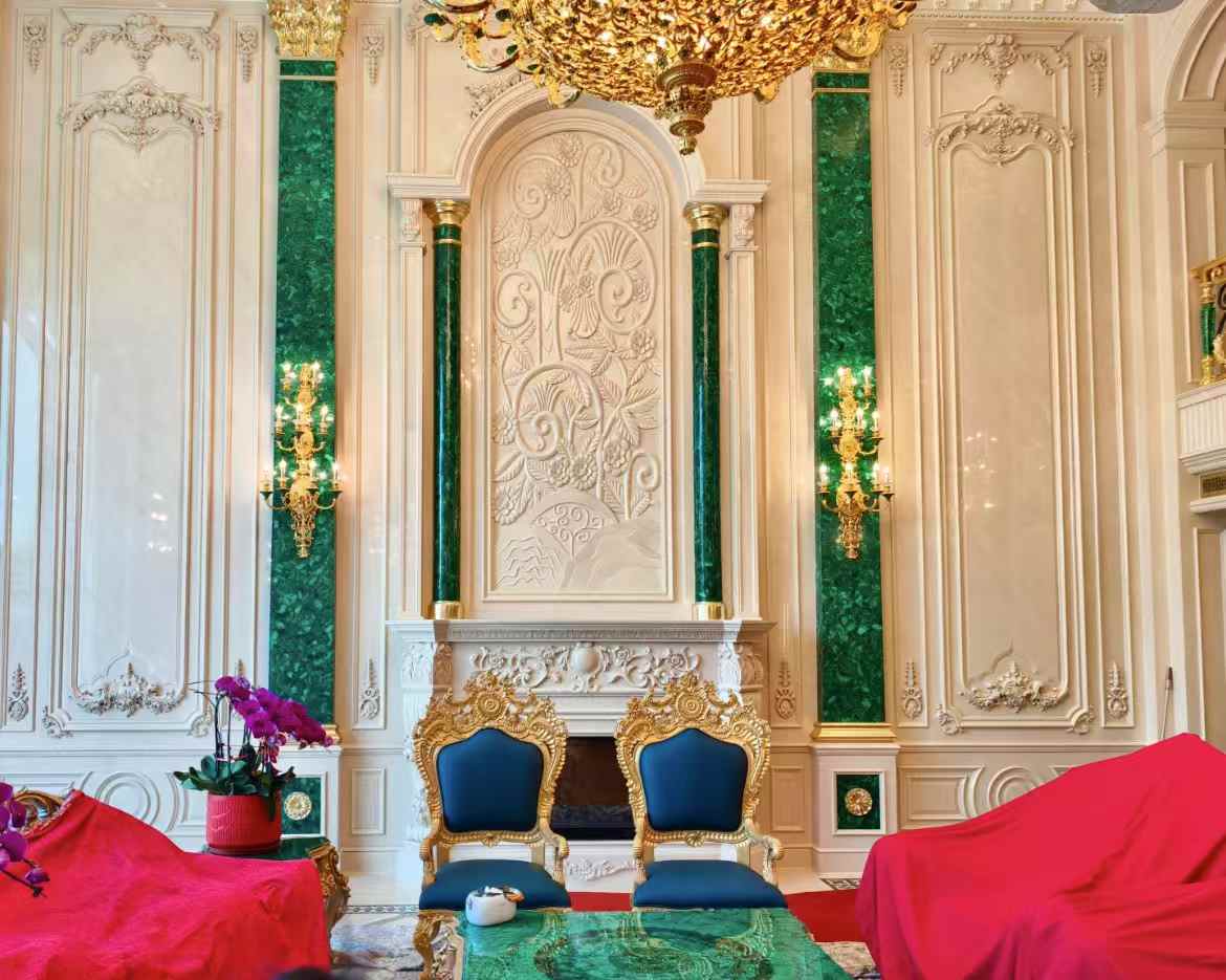 Beige Marble Wall Relief Luxurious Home