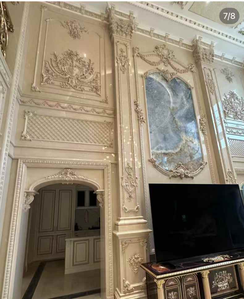 Beige Marble Relief Wall