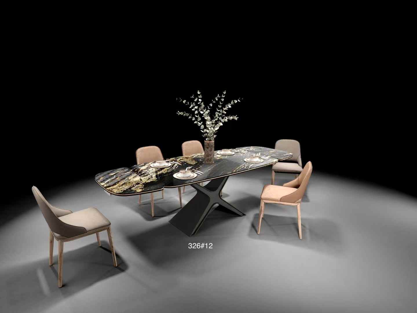 Black Fusion Granite dining tabletops