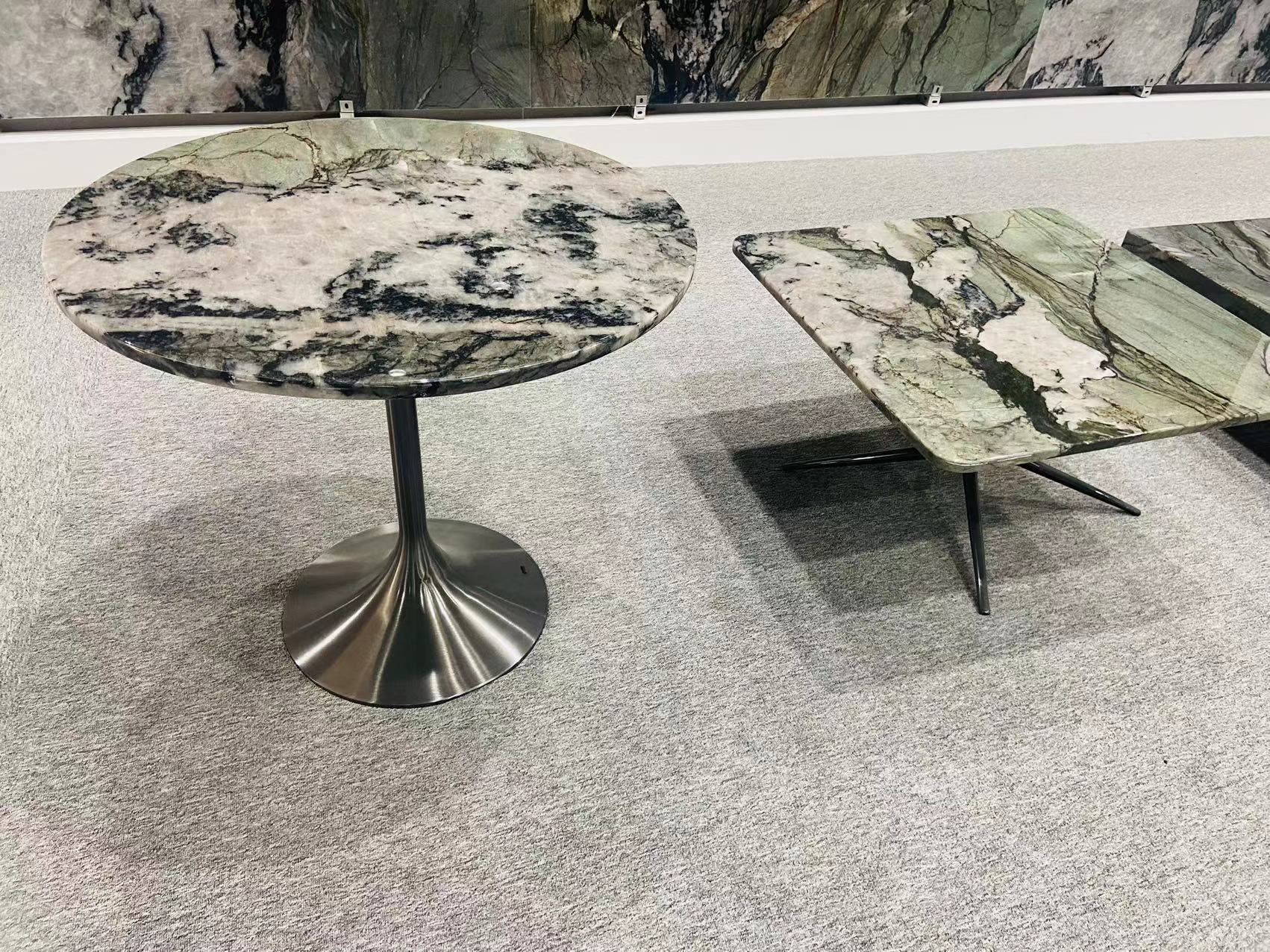 Botanic Wave Quartzite side tables