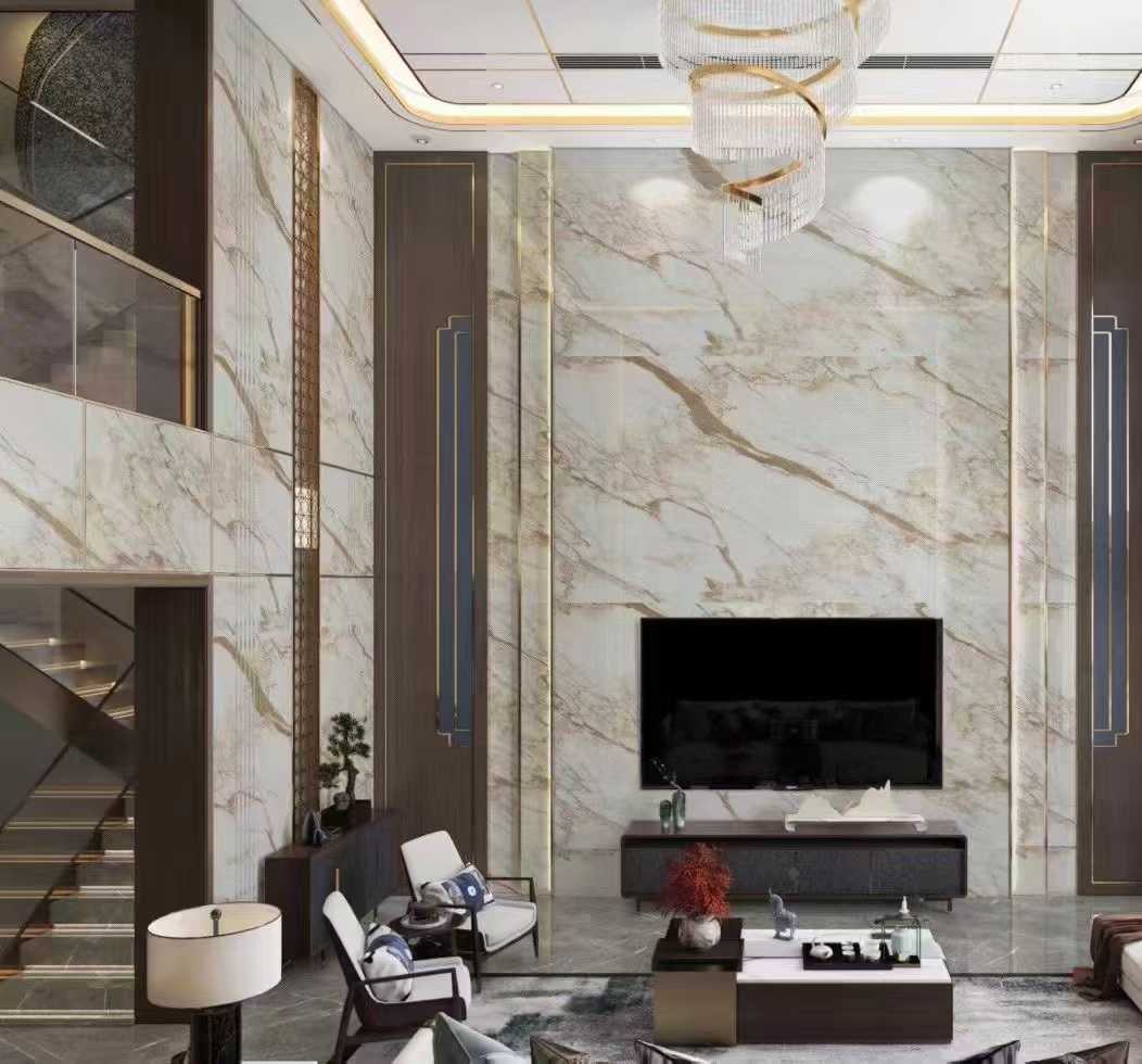 Calacatta Gold Marble Accent Walls