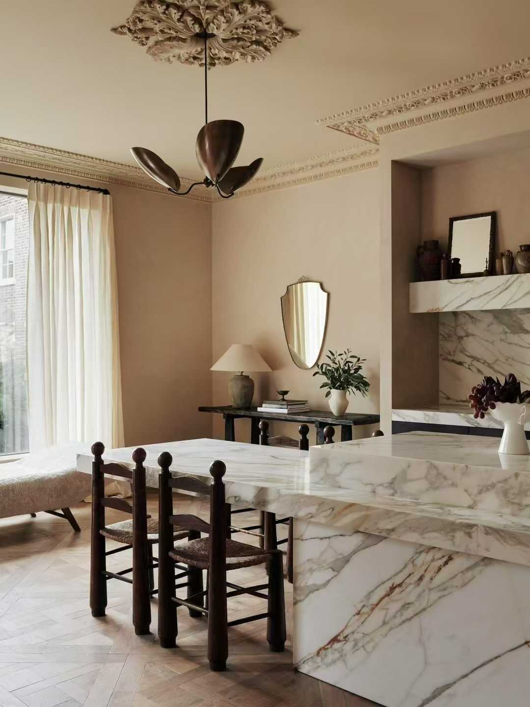 Calacatta Gold Marble Kitchen