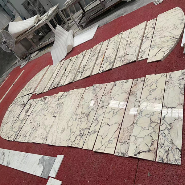 Calacatta Viola Marble Stairs