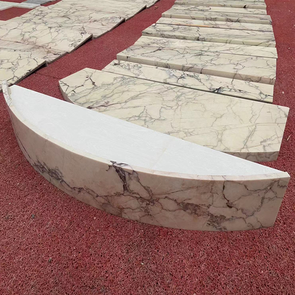 Calacatta Viola Marble Stairs