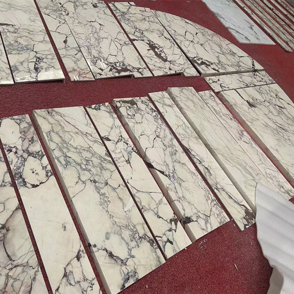 Calacatta Viola Marble Stairs