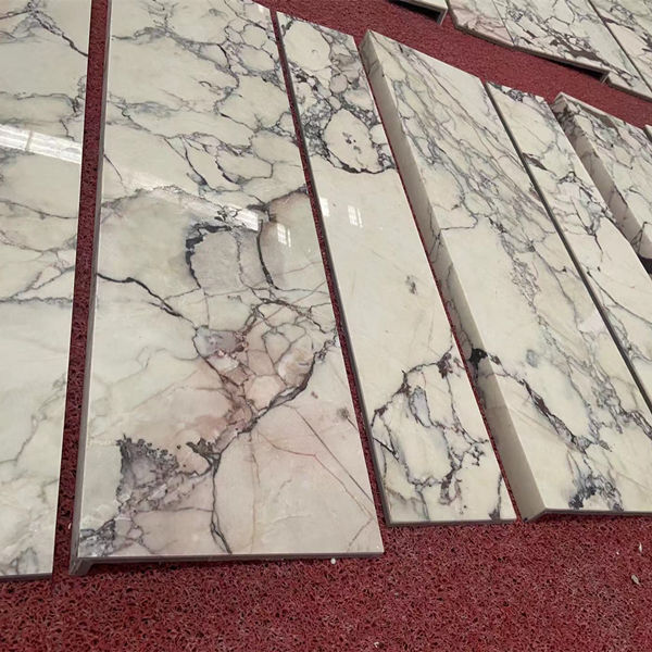 Calacatta Viola Marble Stairs