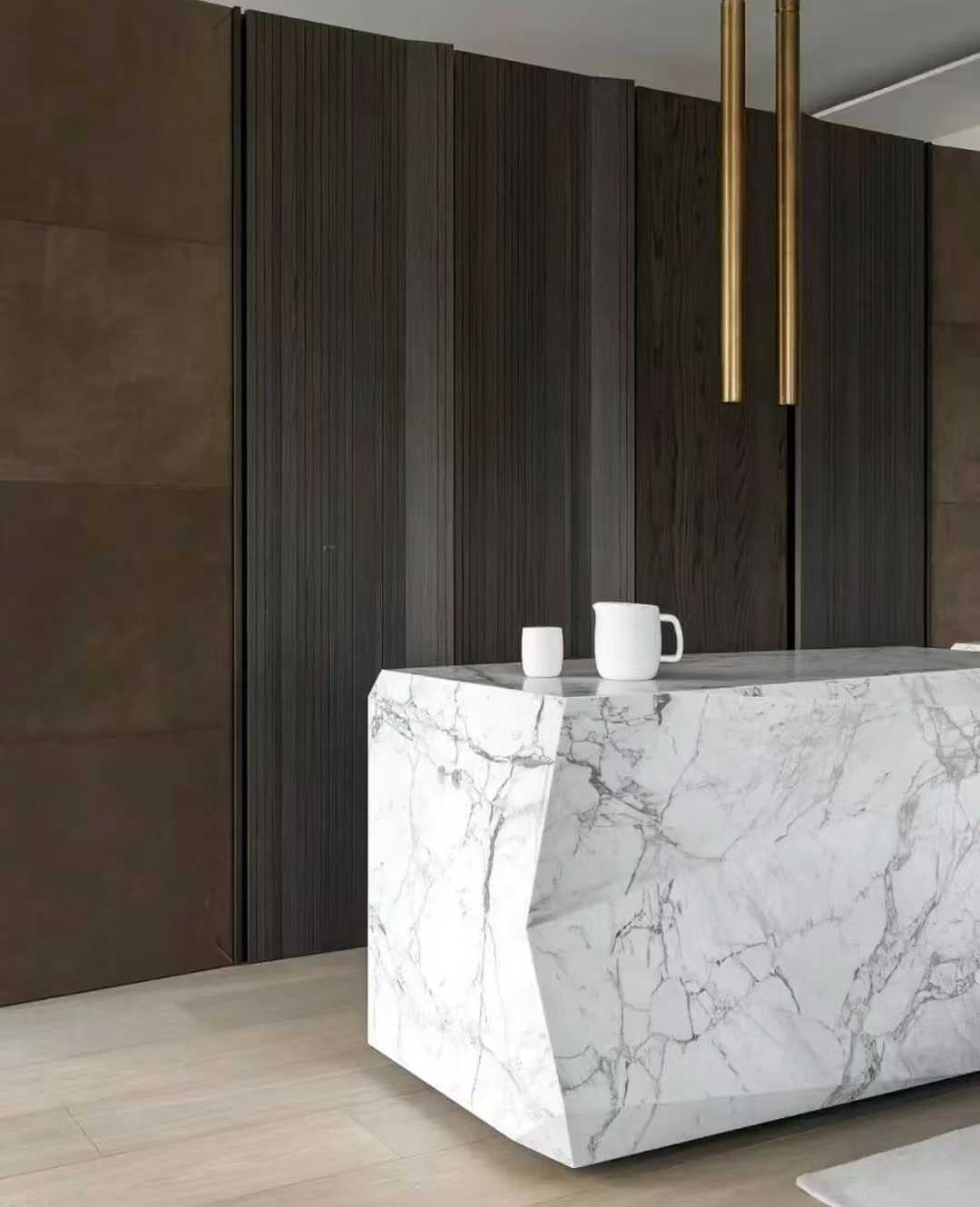 Calacatta White Marble Island