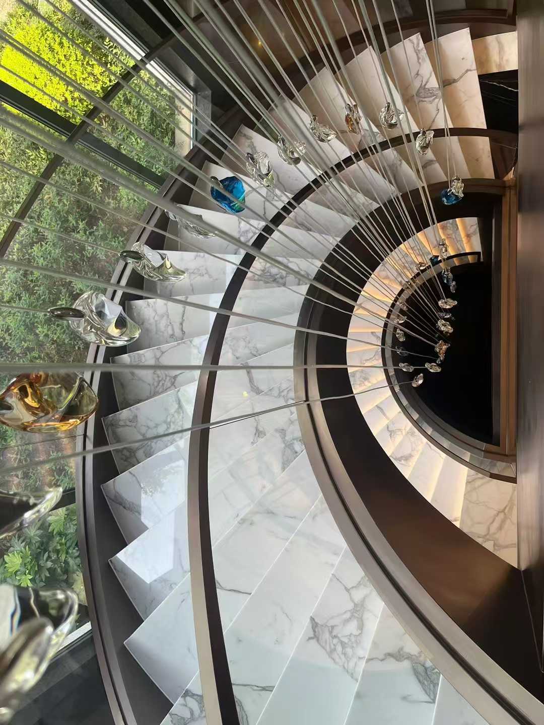 Calacatta White Marble Stairs