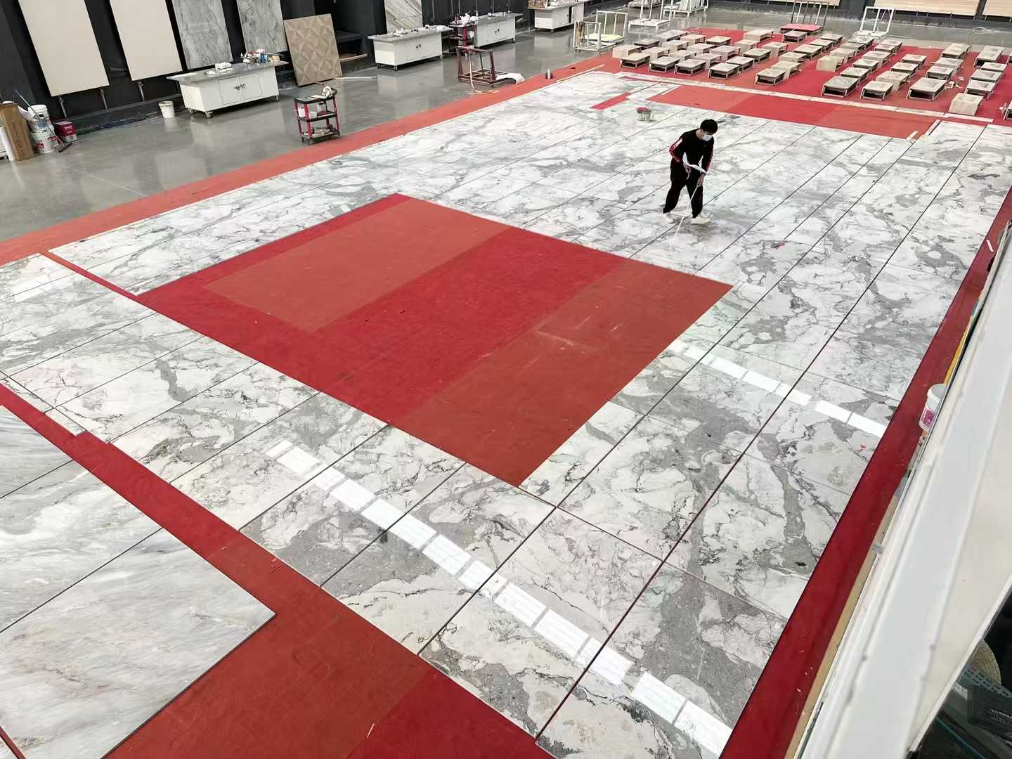 Camus White Marble flooring tiles