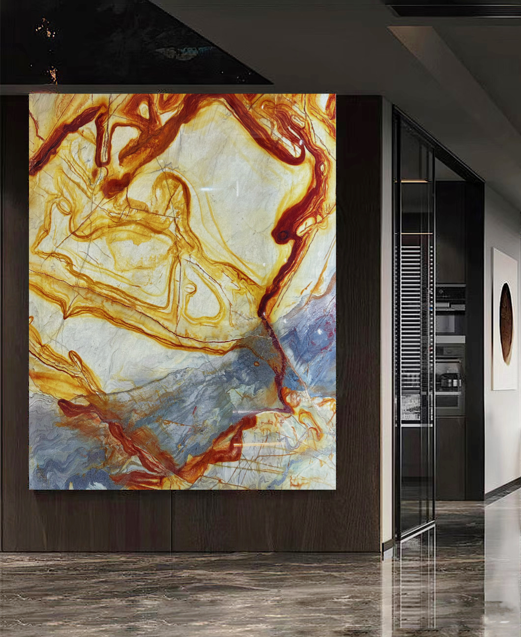 Colibri Rubi Quartzite accent wall