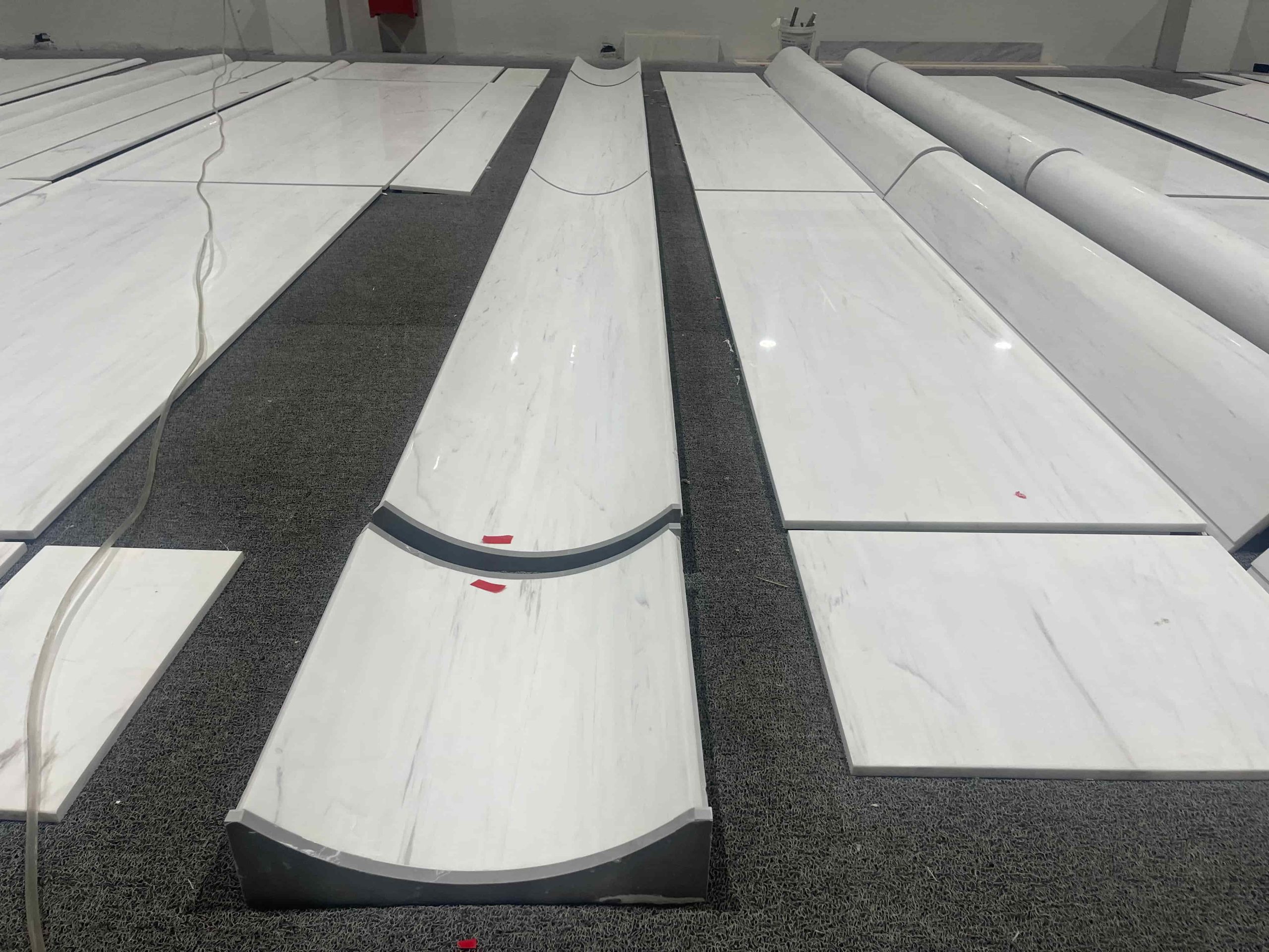 White Marble Curved Wall Tiles