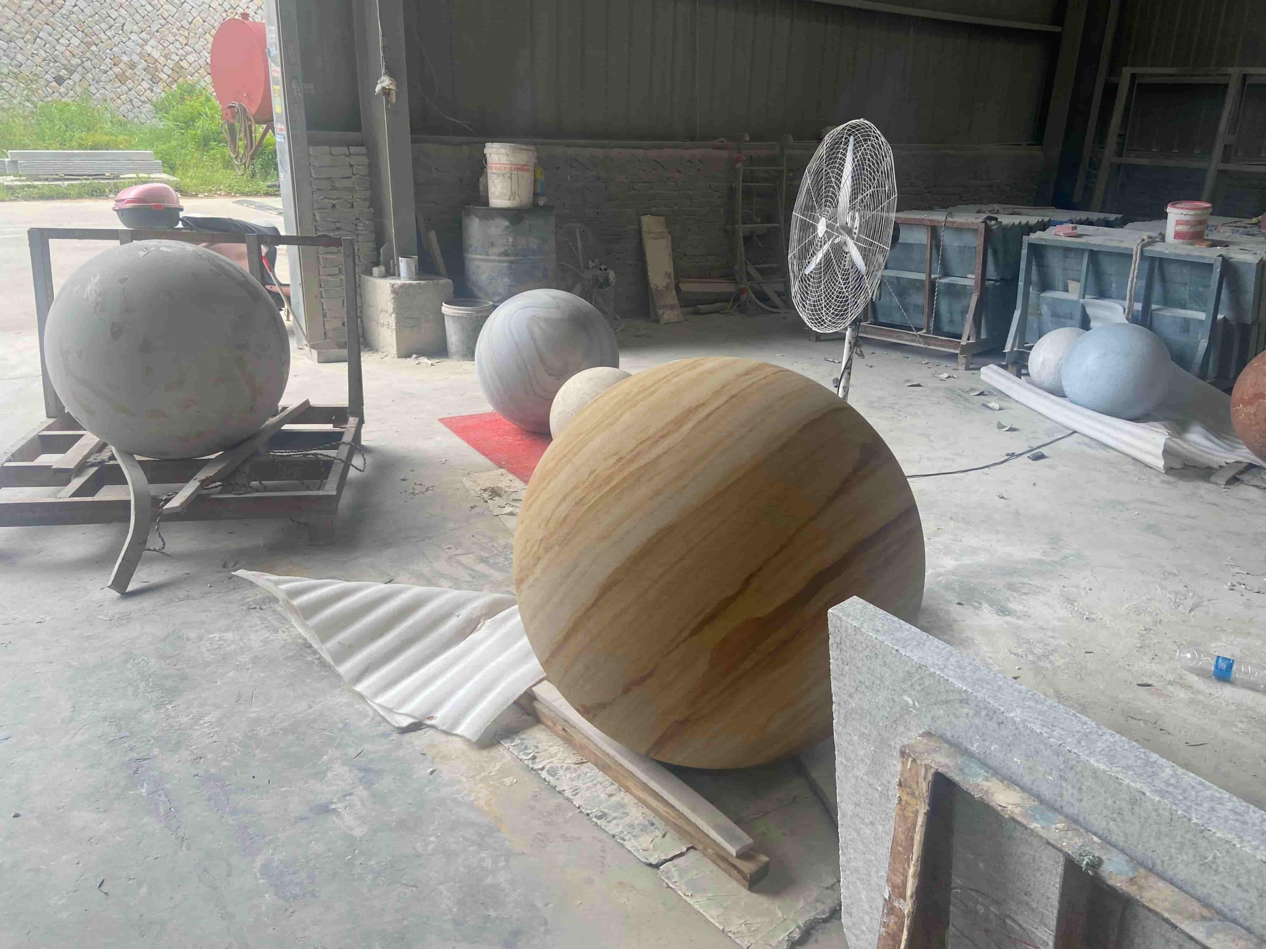 Natural Stone Art Works Spheres Planets