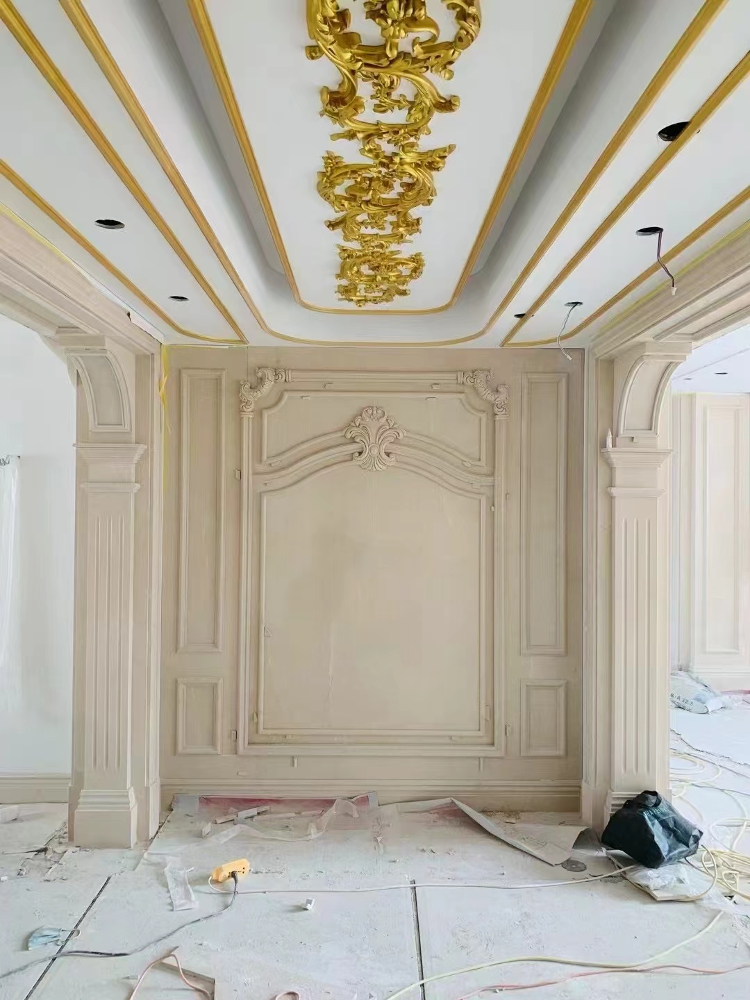 Engraved wall decor  living room 