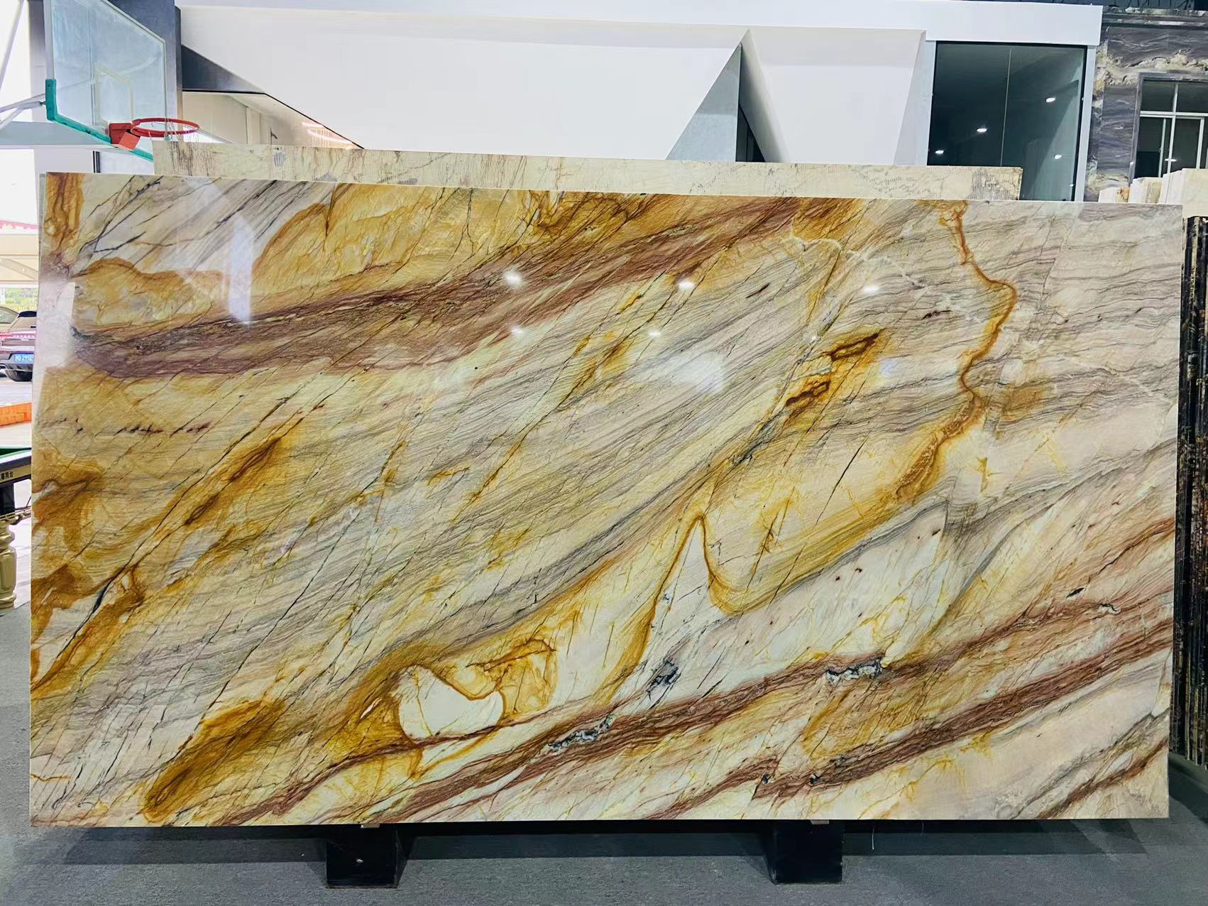 Gold Fantasy Quartzite slabs