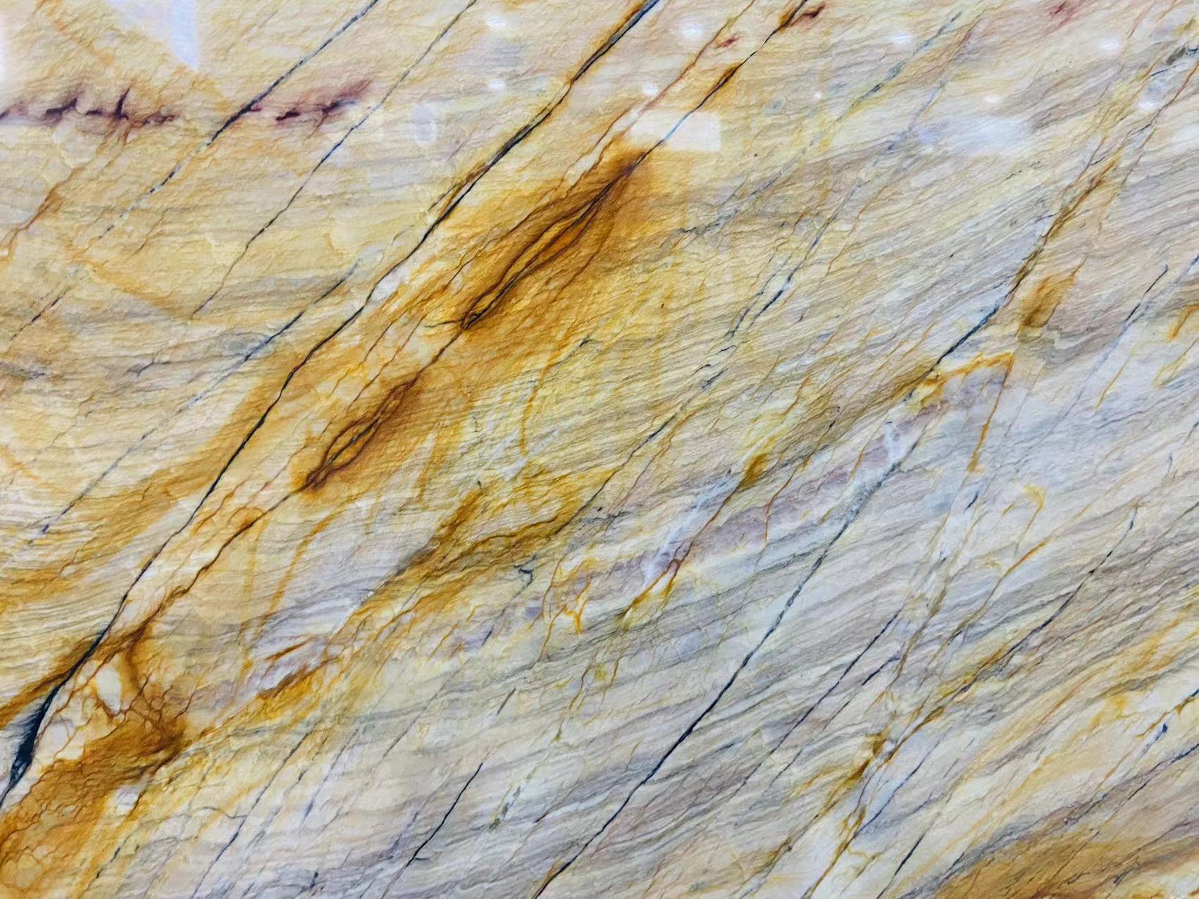Gold Fantasy Quartzite worktops