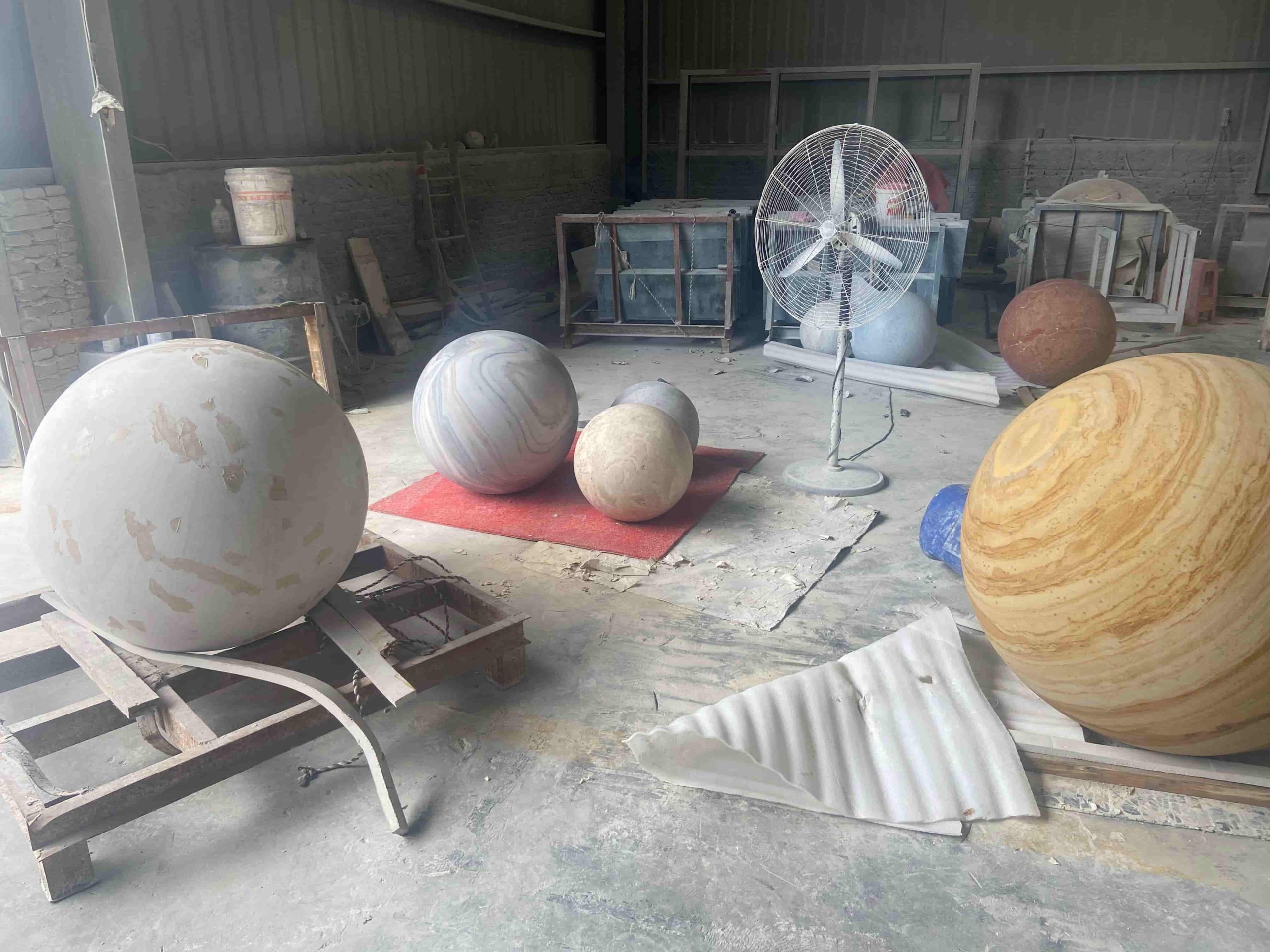 Natural Stone Art Works Spheres Planets