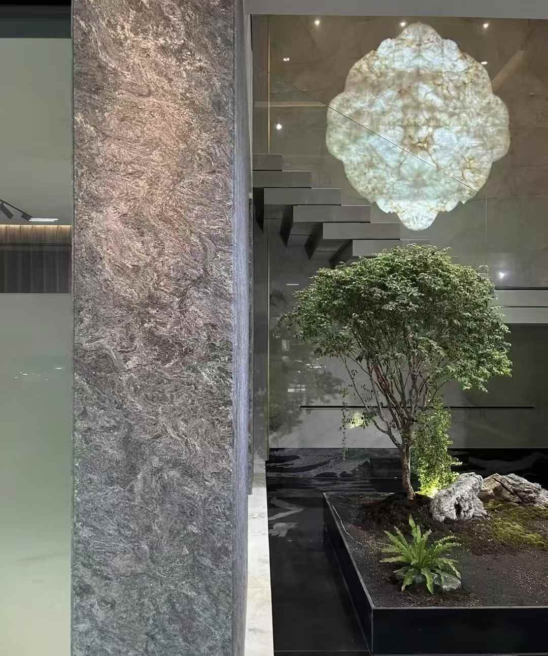 Metallicus granite splited surface walls