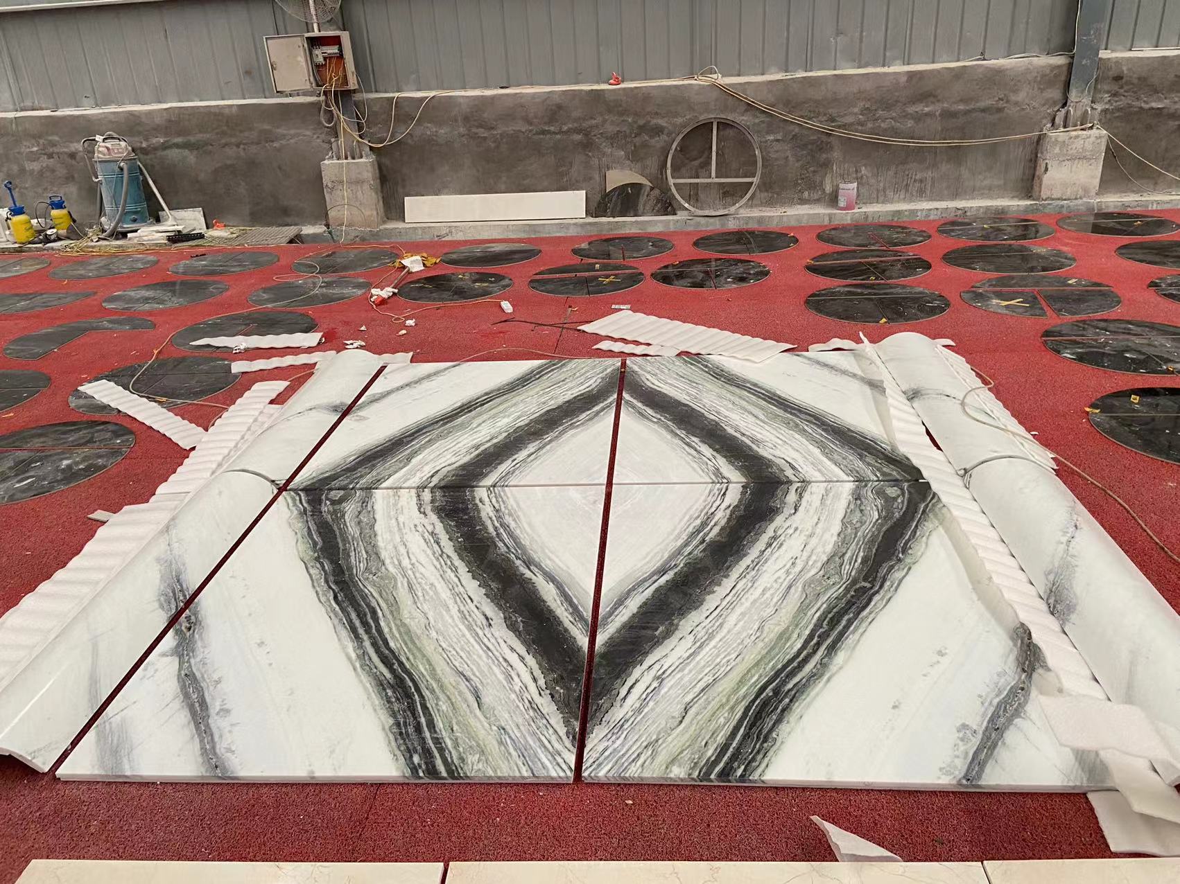 Panda White Quartzite Wall