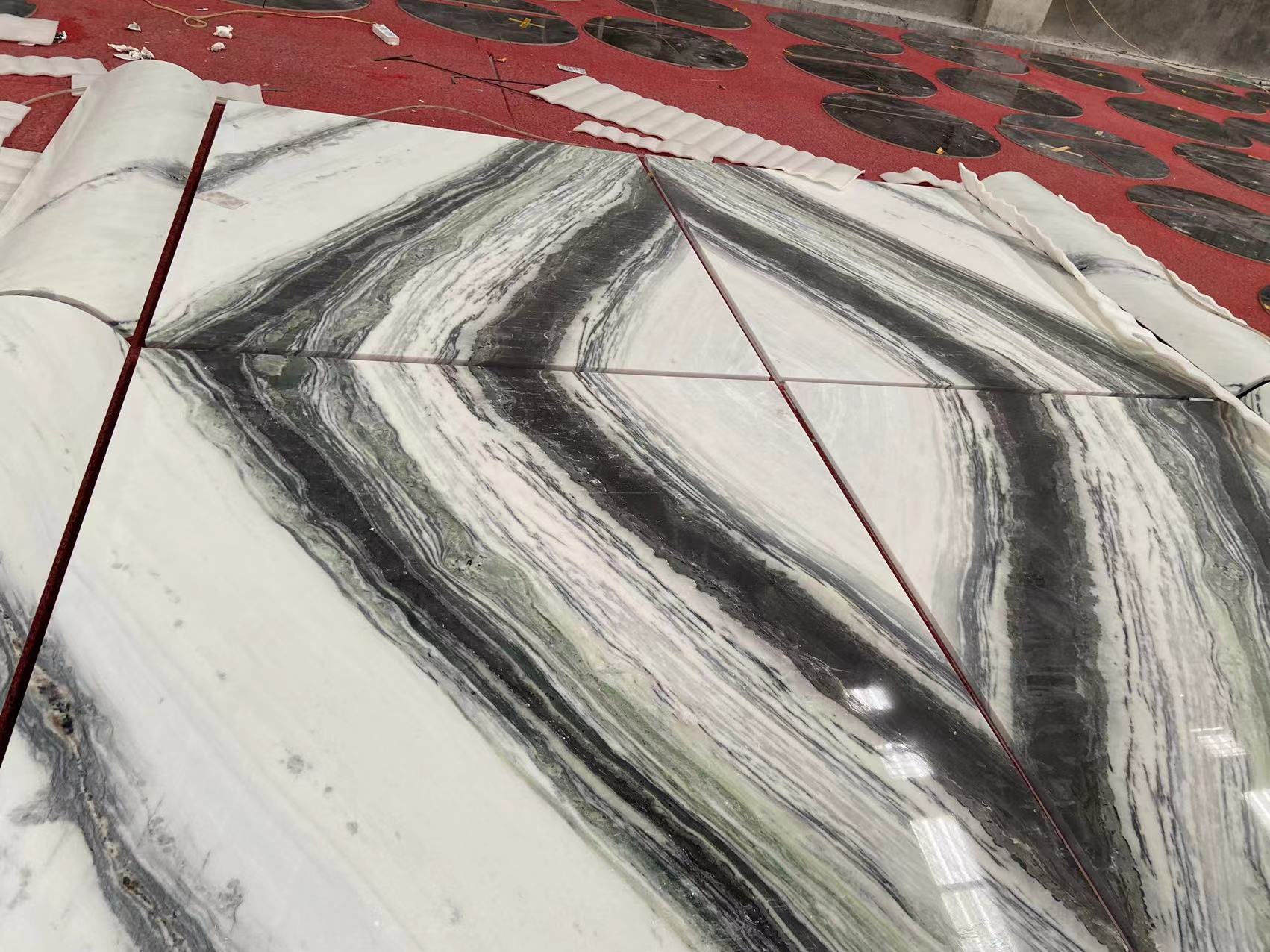 Panda White Quartzite Wall