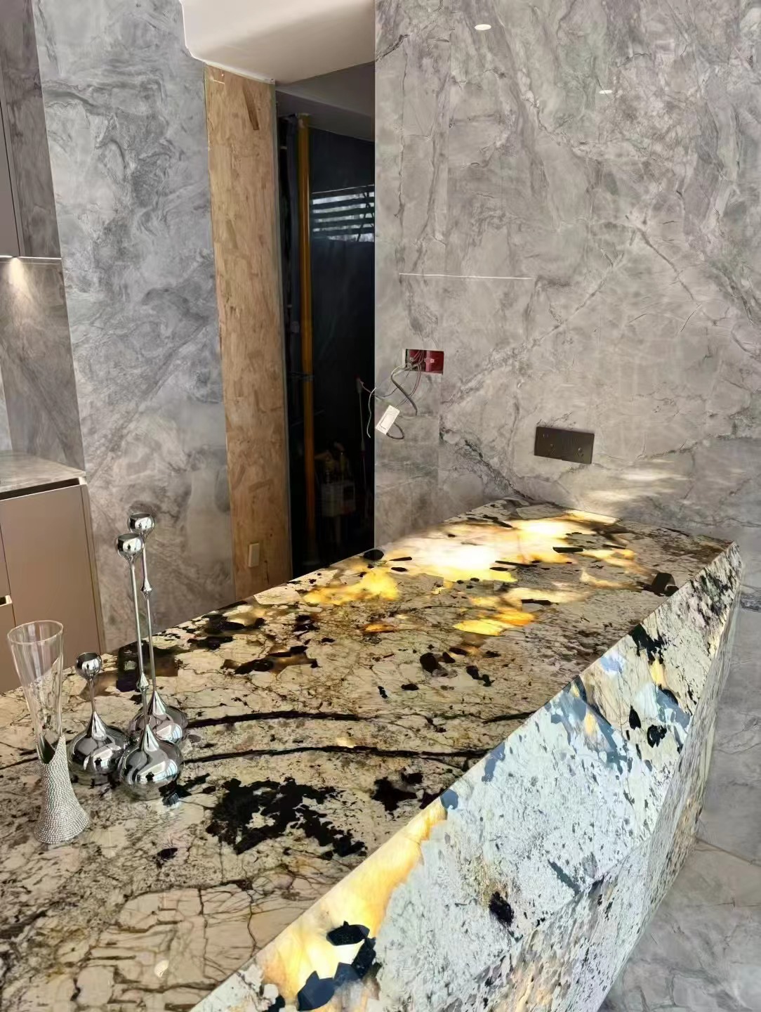 Pandora Granite Backlit island