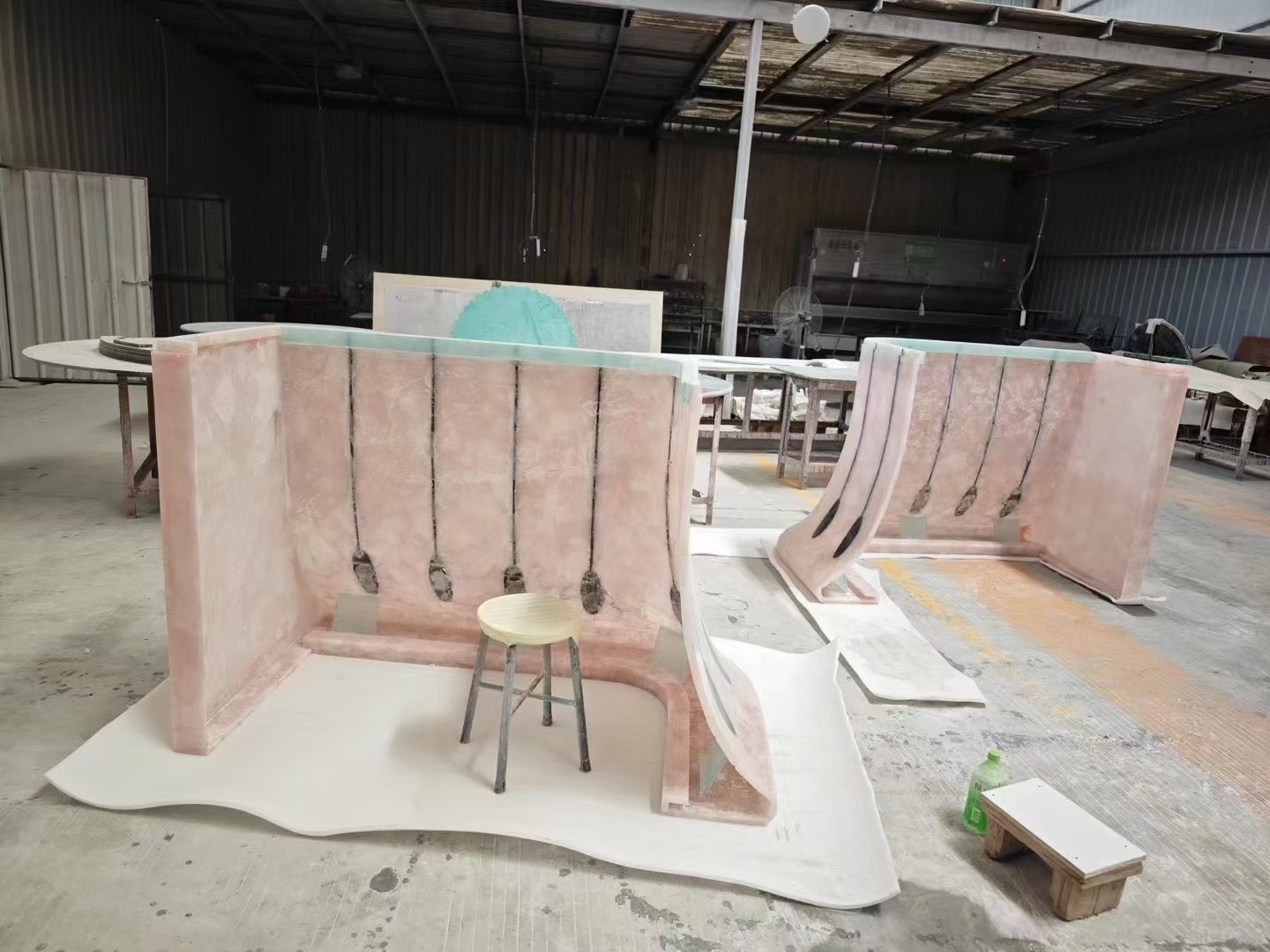 Backlit Pink Crystal Agate Bar Tops