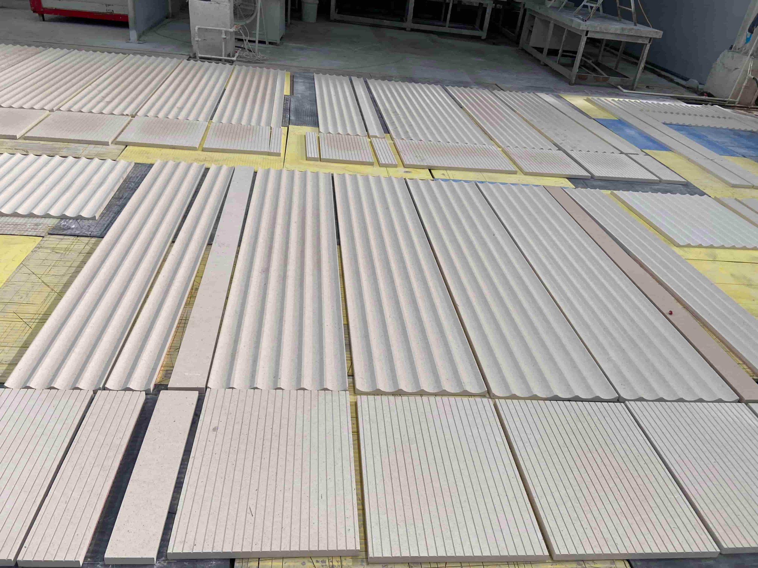 Portugal Limestone Grooved Tiles