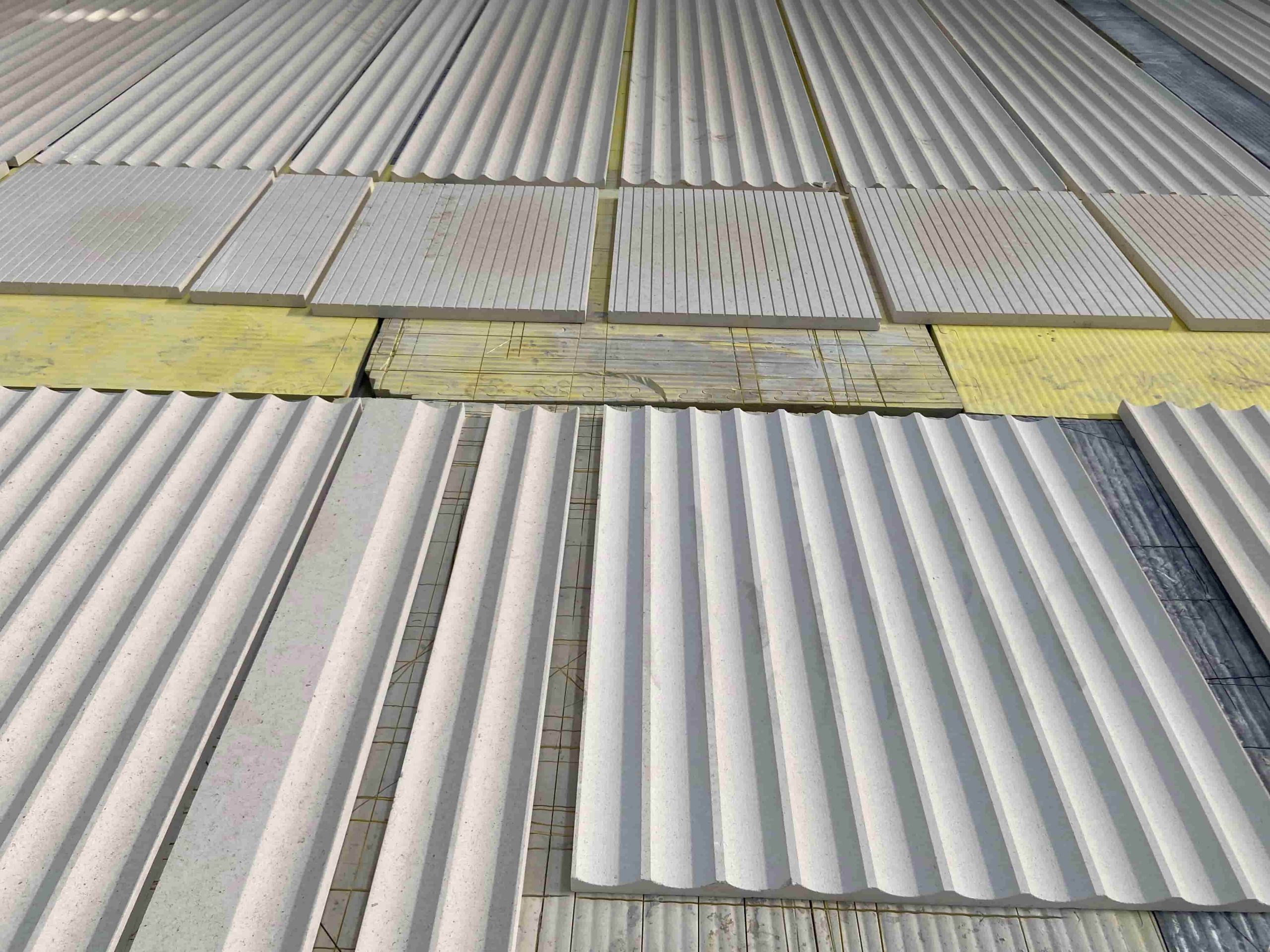 Portugal Limestone Grooved Tiles