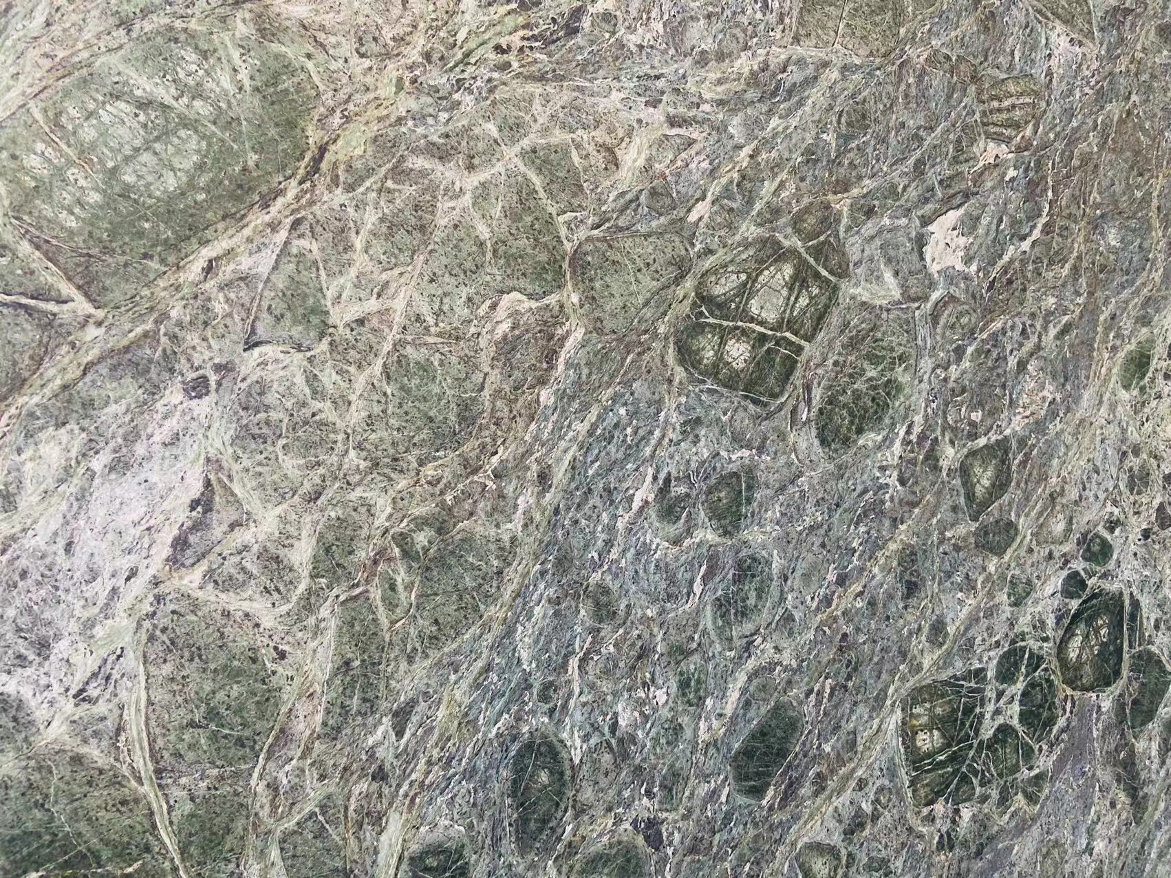 Seatle Green Marble leathered kitchen tops