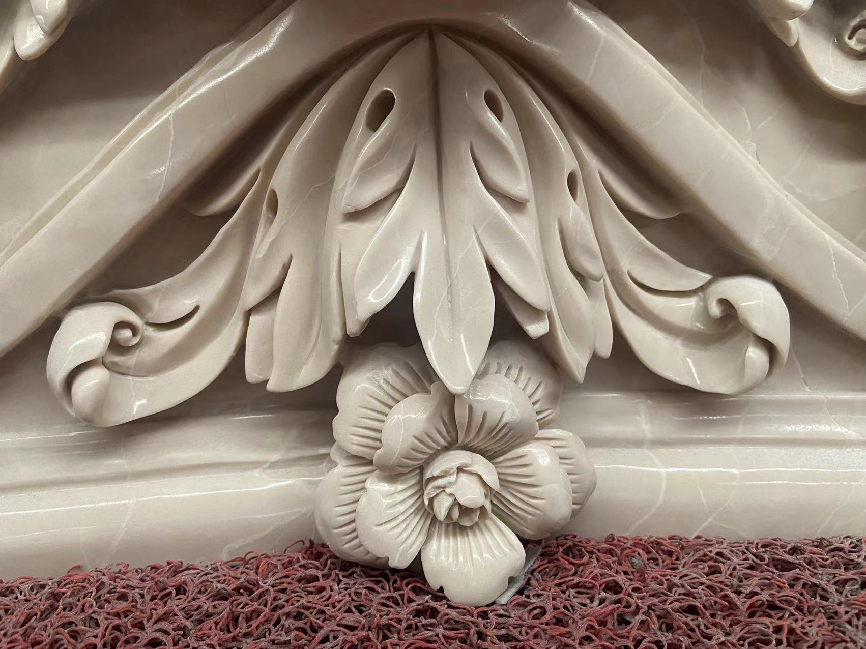 Marble Carved Column Capital