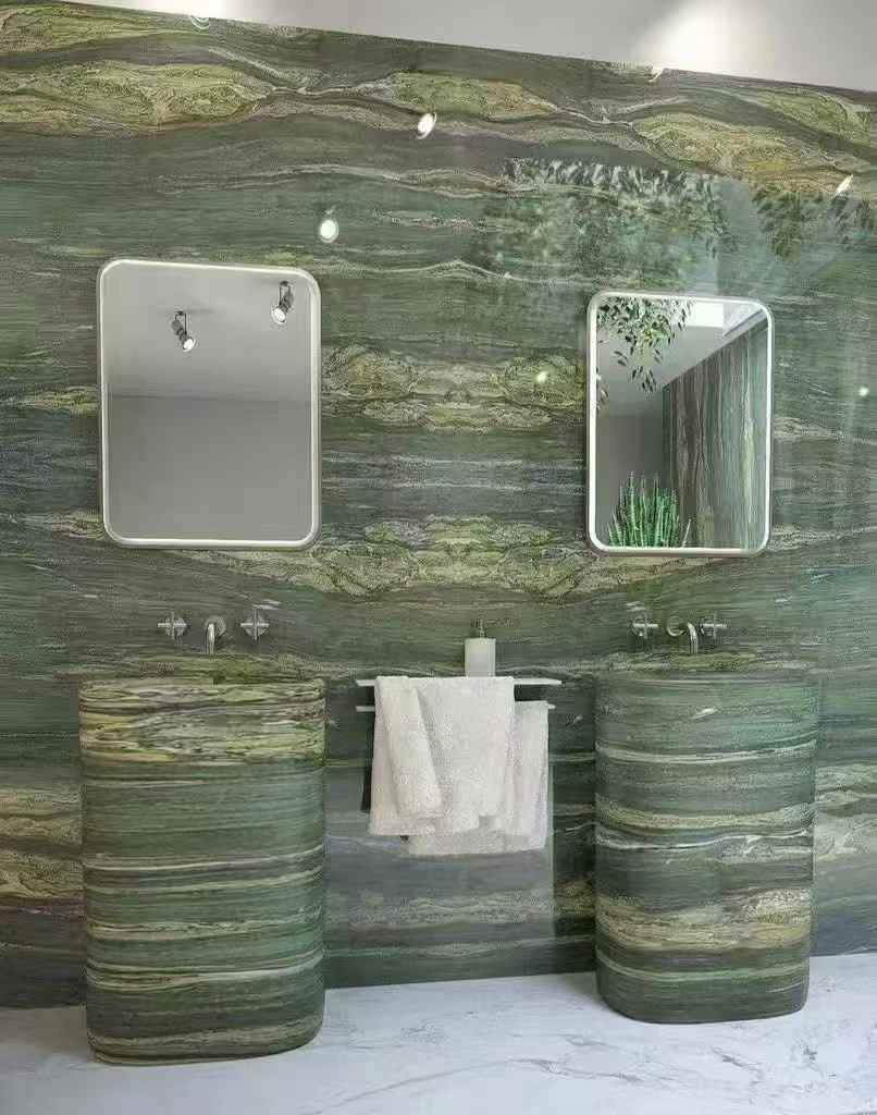 Verde Oasis Marble bathroom
