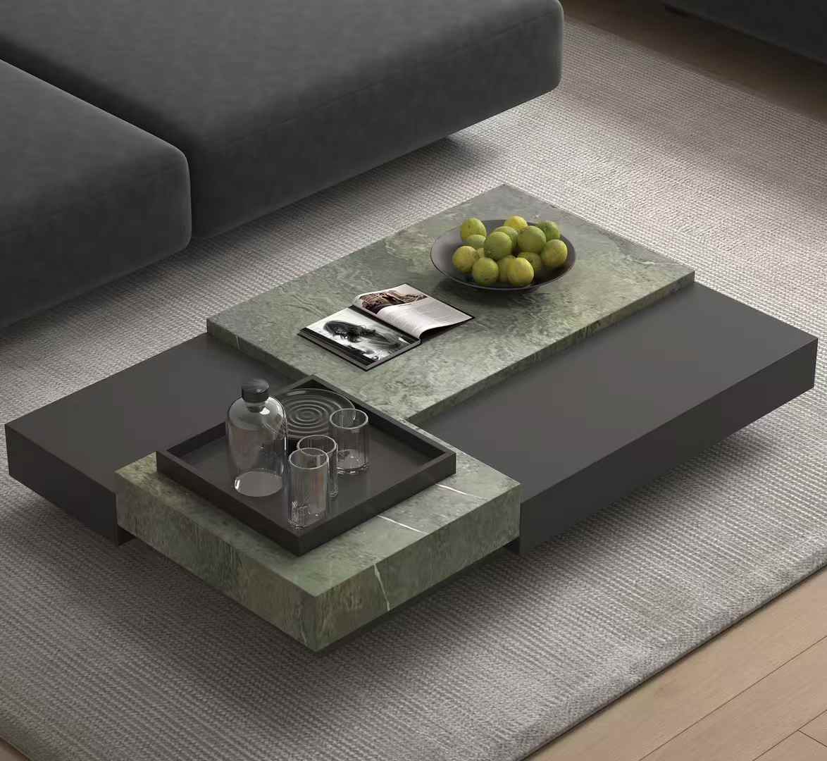 Verde Oasis Marble tabletops