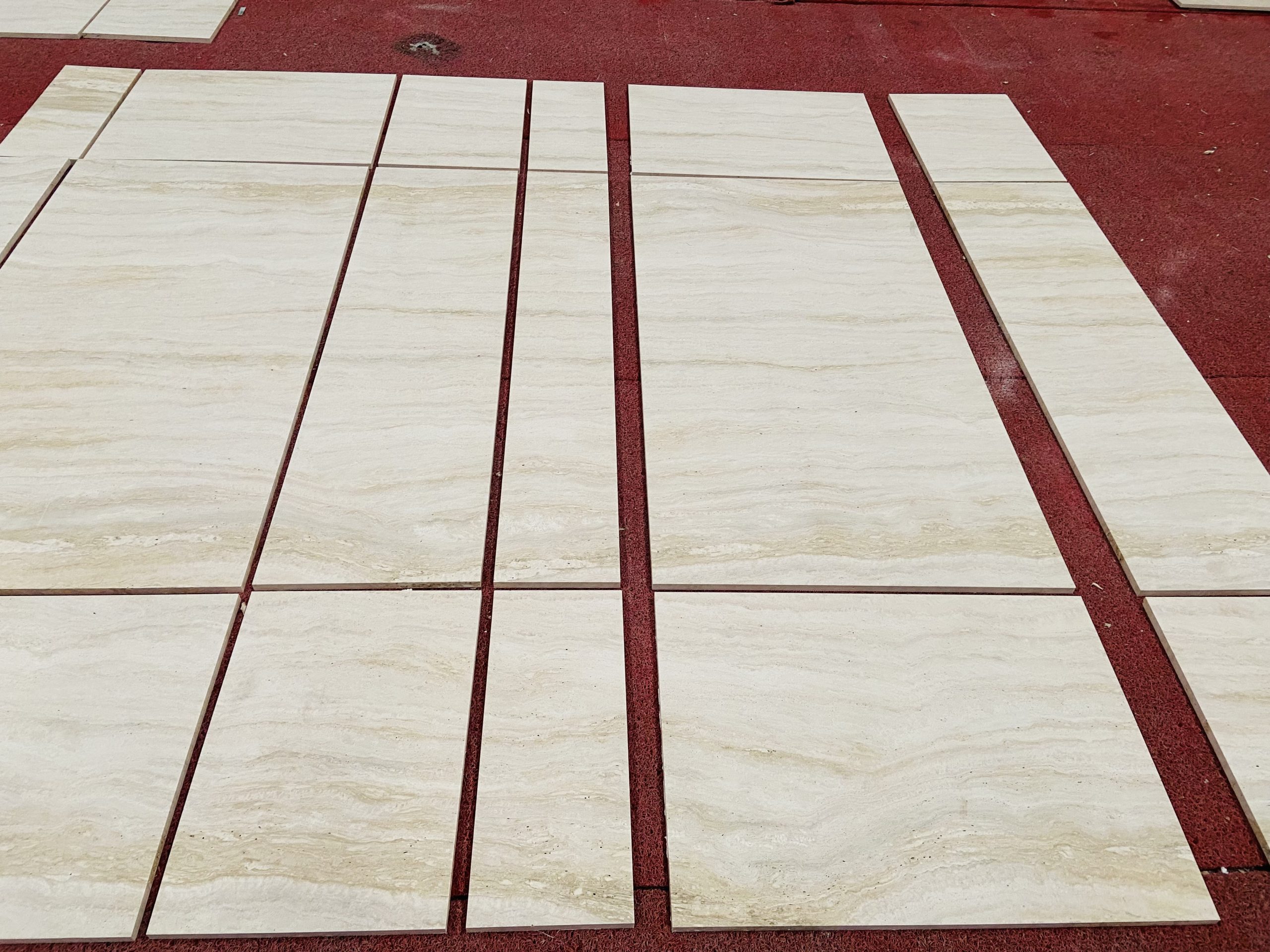 White Travertine Flooring Tiles