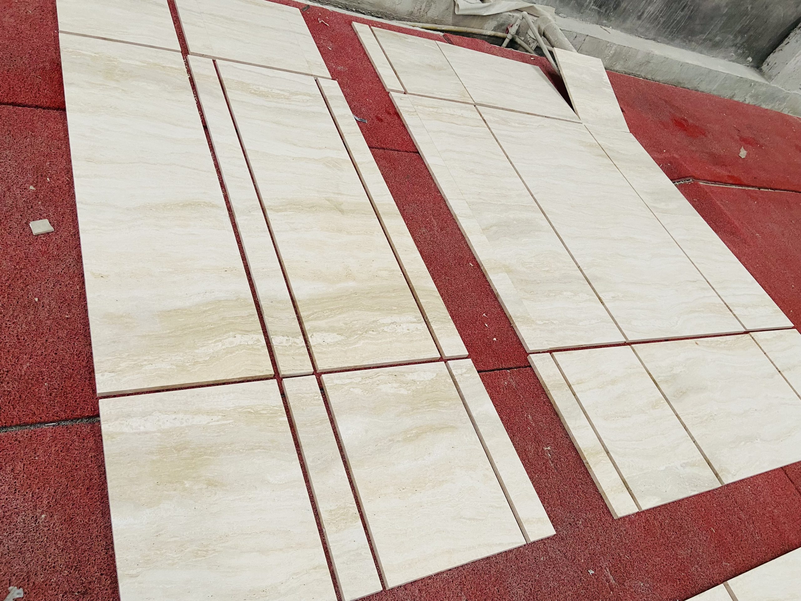 White Travertine Flooring Tiles