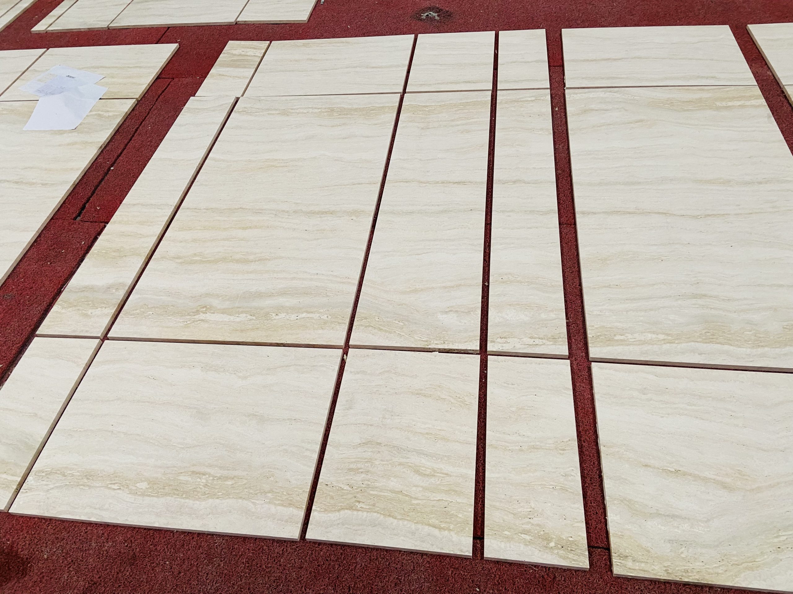 White Travertine Flooring Tiles