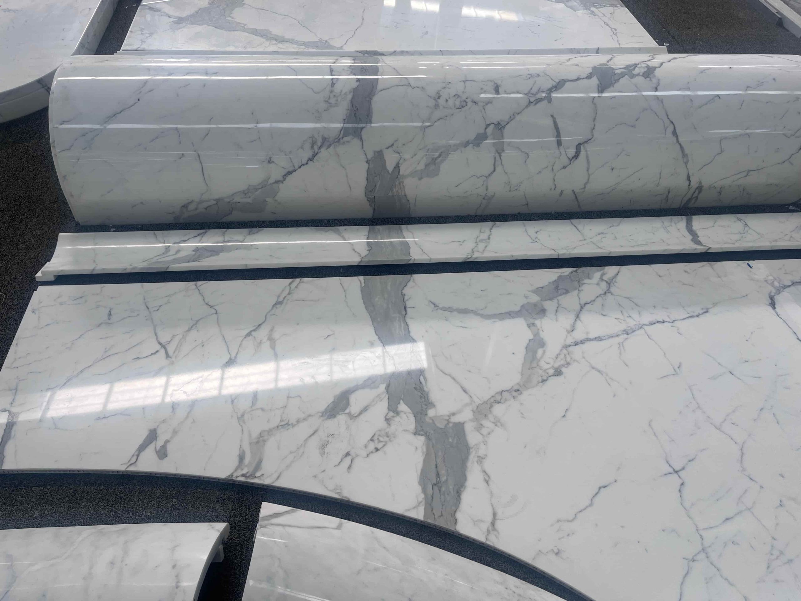 Calacatta White Marble Arched Wall Tiles Hotel