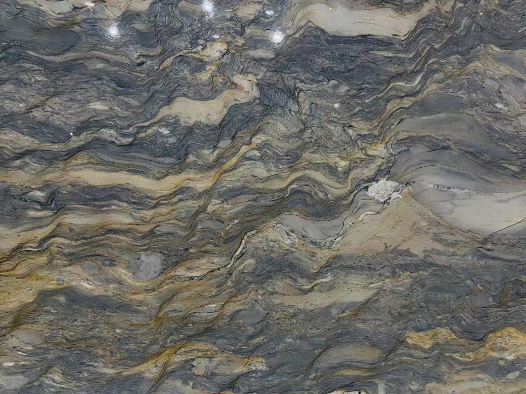 aqua fusion quartzite brazil kitchen