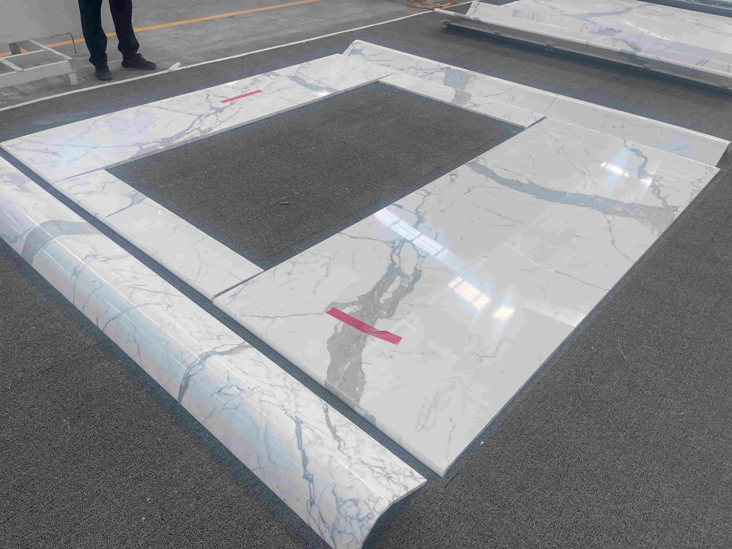 Calacatta White Marble Arched Wall Tiles Hotel