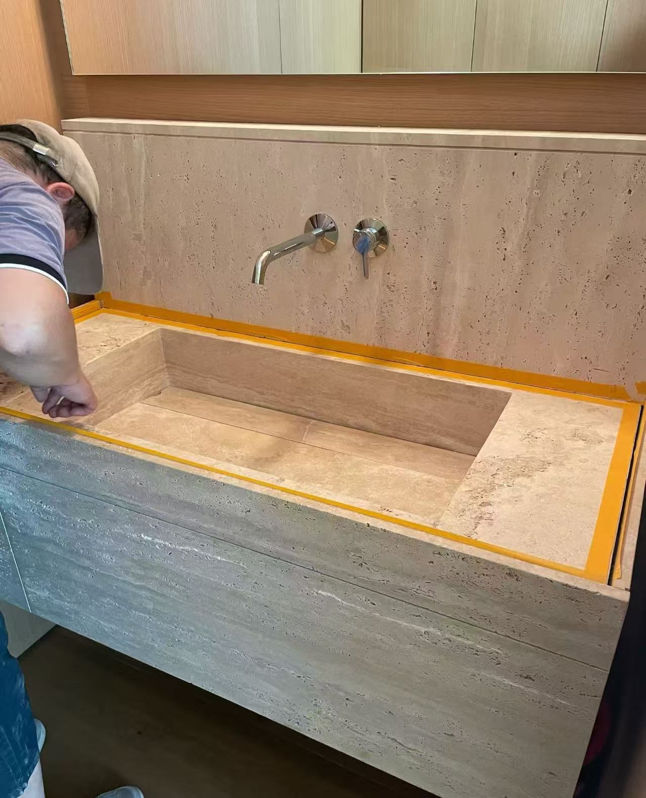how to clean a limestone sink​