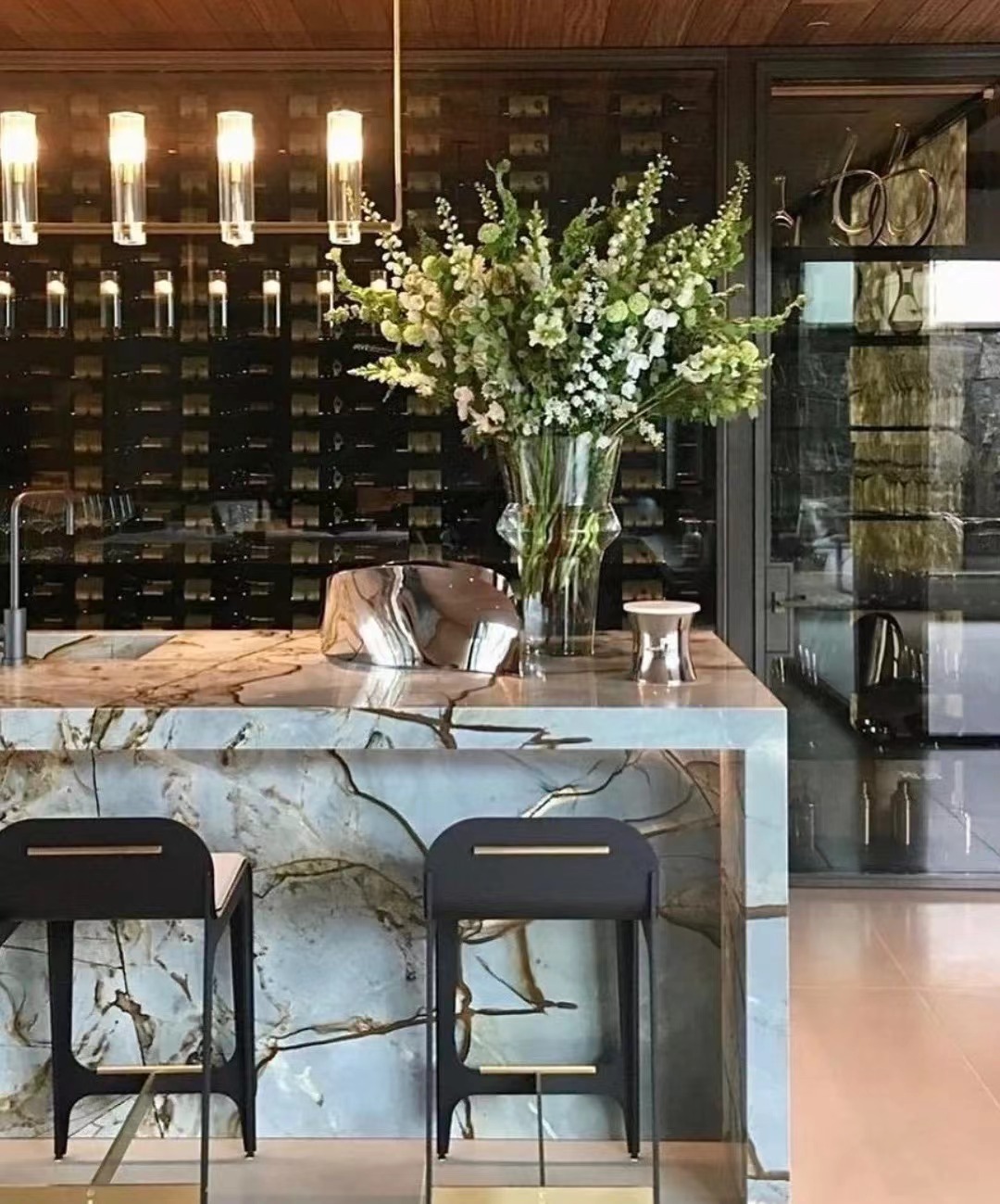 blue mare quartzite worktops